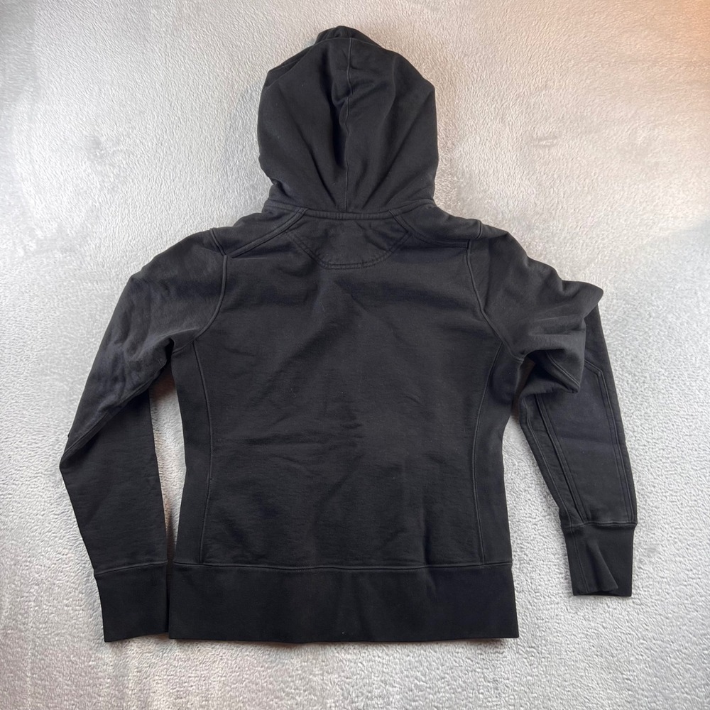 American Giant Womens Black Full Zip Hoodie Cotton Sweatshirt Graphic Large L - Picture 2 of 7